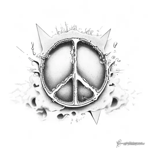 Black and Grey Loves The Death Of Peace Of Mind Tattoo Idea  BlackInk
