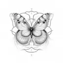 breathe but the b is a semicolon butterfly tattoo design idea