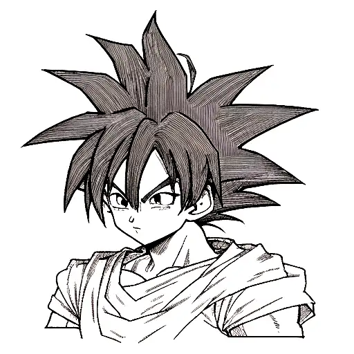 Goku black tattoo design idea