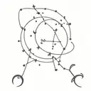 pisces and scorpio constellation tattoo design idea