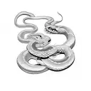 snake suminagashi tattoo design idea
