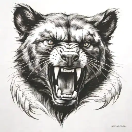 wolverine animal realistic  tattoo design idea