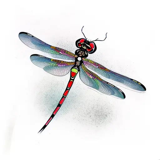 Dragonfly tattoo design idea