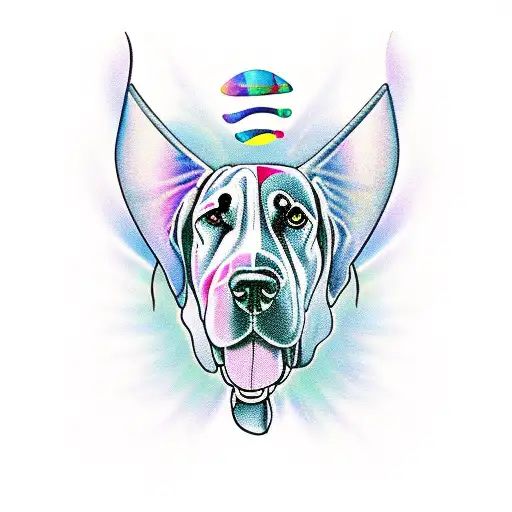 inspired by Heart songs Dreamboat Annie and Dog and Butterfly, Great Dane, monarch, ovation guitar tattoo design idea