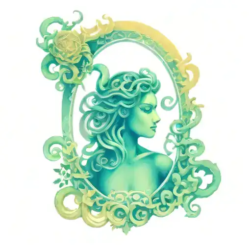 medusa tarot card tattoo design idea