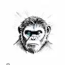 caesar planet of the apes tattoo design idea