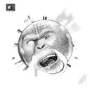 caesar planet of the apes forearm tattoo design idea