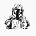 mandalorian tattoo design idea