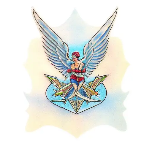 archangel raphael tattoo design idea