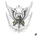 archangel raphael tattoo design idea