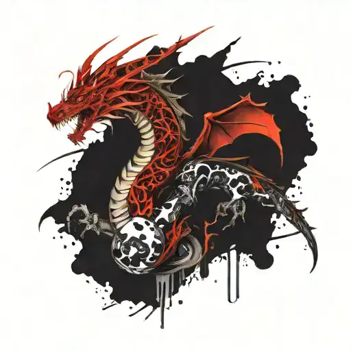 Dragon tattoo design idea
