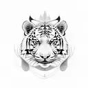 Tiger, Wild Boar, and Baboon tattoo design idea