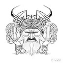 machado viking  tattoo design idea