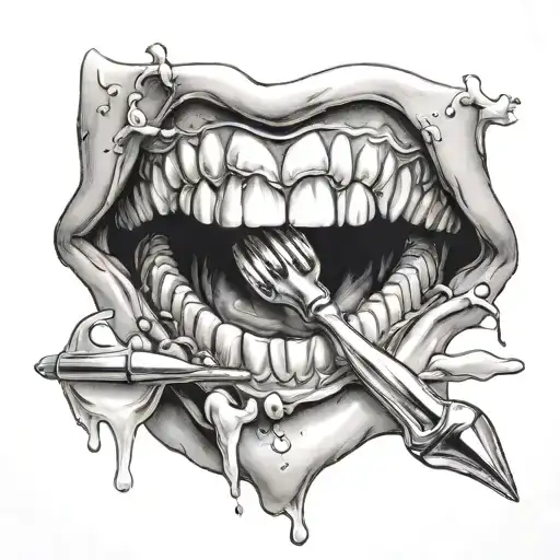 dentist tattoo design idea