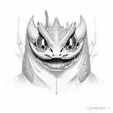 toothless dragon  tattoo design idea