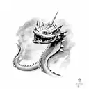 toothless dragon  tattoo design idea