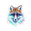 Fox tattoo design idea