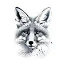 Fox tattoo design idea