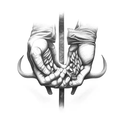 you could drag me through hell if it meant I could hold your hand tattoo design idea