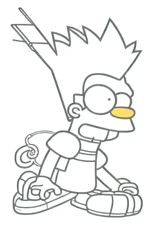 Bart Simpson tattoo design idea
