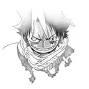 luffy de one piece tattoo design idea