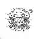 luffy de one piece tattoo design idea