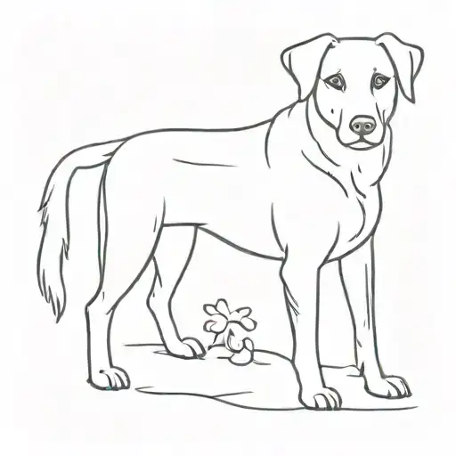 I had a dog Ben who died on Sunday, I was 16 years old. I want to get a little tattoo in his memory. tattoo design idea