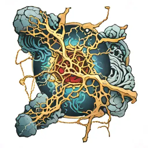 kintsugi tattoo design idea