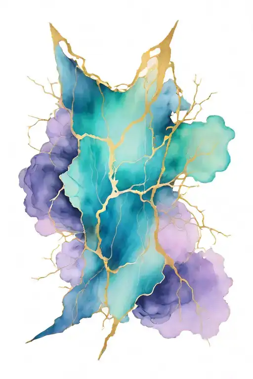 kintsugi tattoo design idea