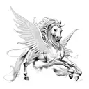 pegasus  tattoo design idea