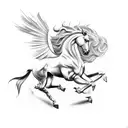 pegasus  tattoo design idea