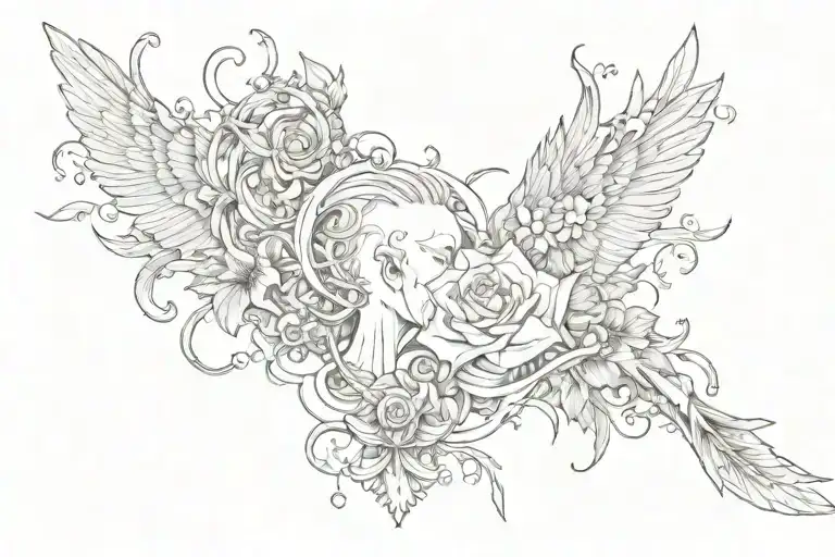 relieve does not exist when you are born to die  tattoo design idea