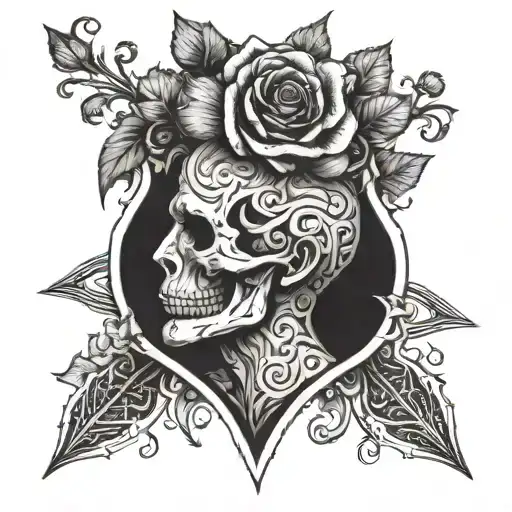 relieve does not exist when you are born to die  tattoo design idea