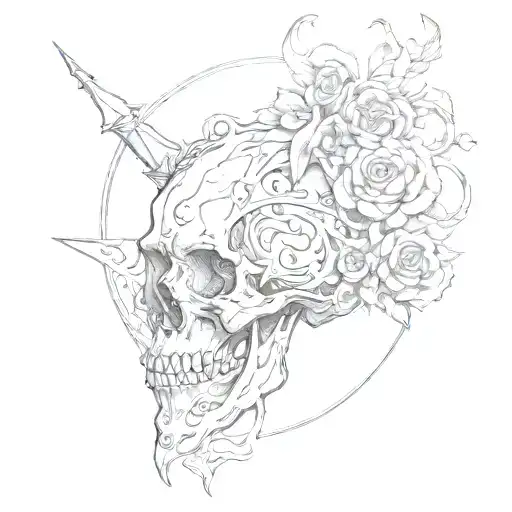 relieve does not exist when you are born to die  tattoo design idea