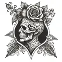 relieve does not exist when you are born to die  tattoo design idea