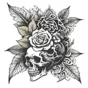relieve does not exist when you are born to die  tattoo design idea