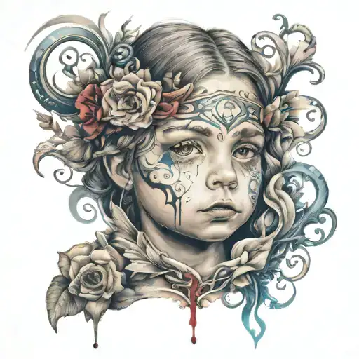 child ada tattoo design idea