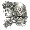 child ada tattoo design idea