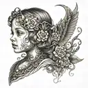 child ada tattoo design idea