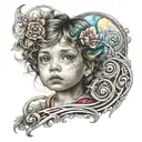 child ada tattoo design idea