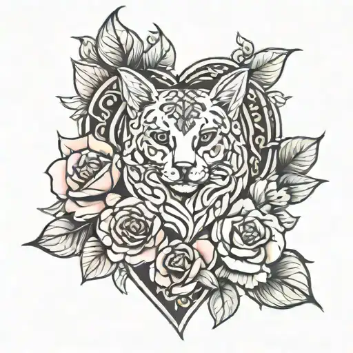 "natalya" in heart tattoo tattoo design idea