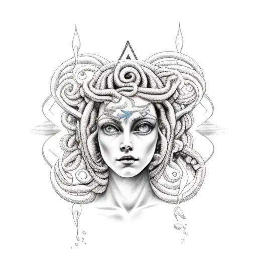 Salacia Goddess of Salt Water include text in design tattoo design idea