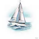 Sailboat name, Salacia, Goddess of Salt Water tattoo design idea