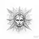 Salacia Goddess of Salt Water tattoo design idea