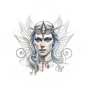 Salacia Goddess of Salt Water include text in design tattoo design idea