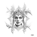 Salacia Goddess of Salt Water include text in design tattoo design idea
