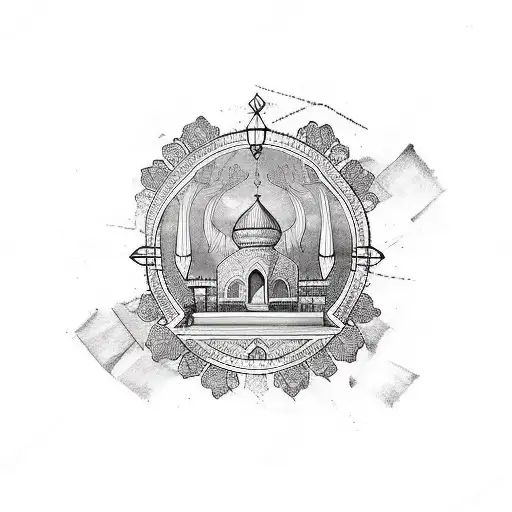 traditional tattoo for showing background of persia tattoo design idea