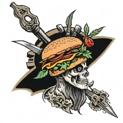 burger and Bubba’s 33 incorporated tattoo design idea
