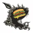 burger and Bubba’s 33 incorporated tattoo design idea