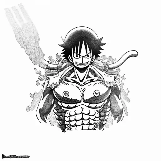 luffy tattoo design idea